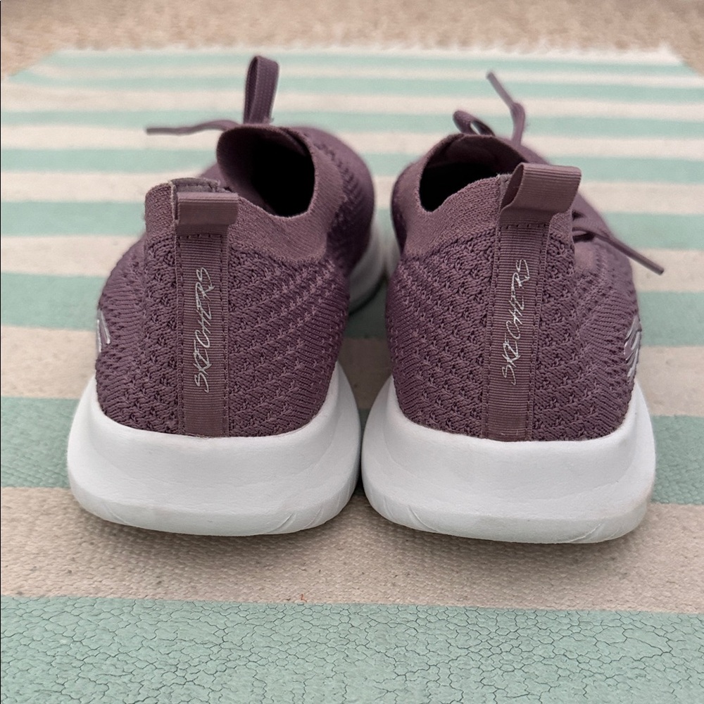 Skechers Women's Purple Ultra Flex Knit Statements - Picture 7 of 7